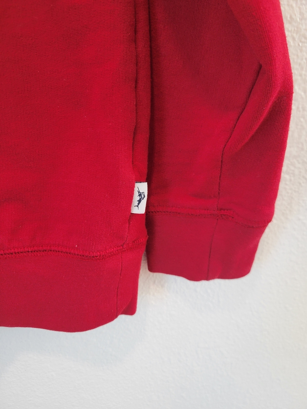 Tommy Bahama Boys Size 6 Red Quarter Zip Pullover Preppy Casual - Picture 3 of 6